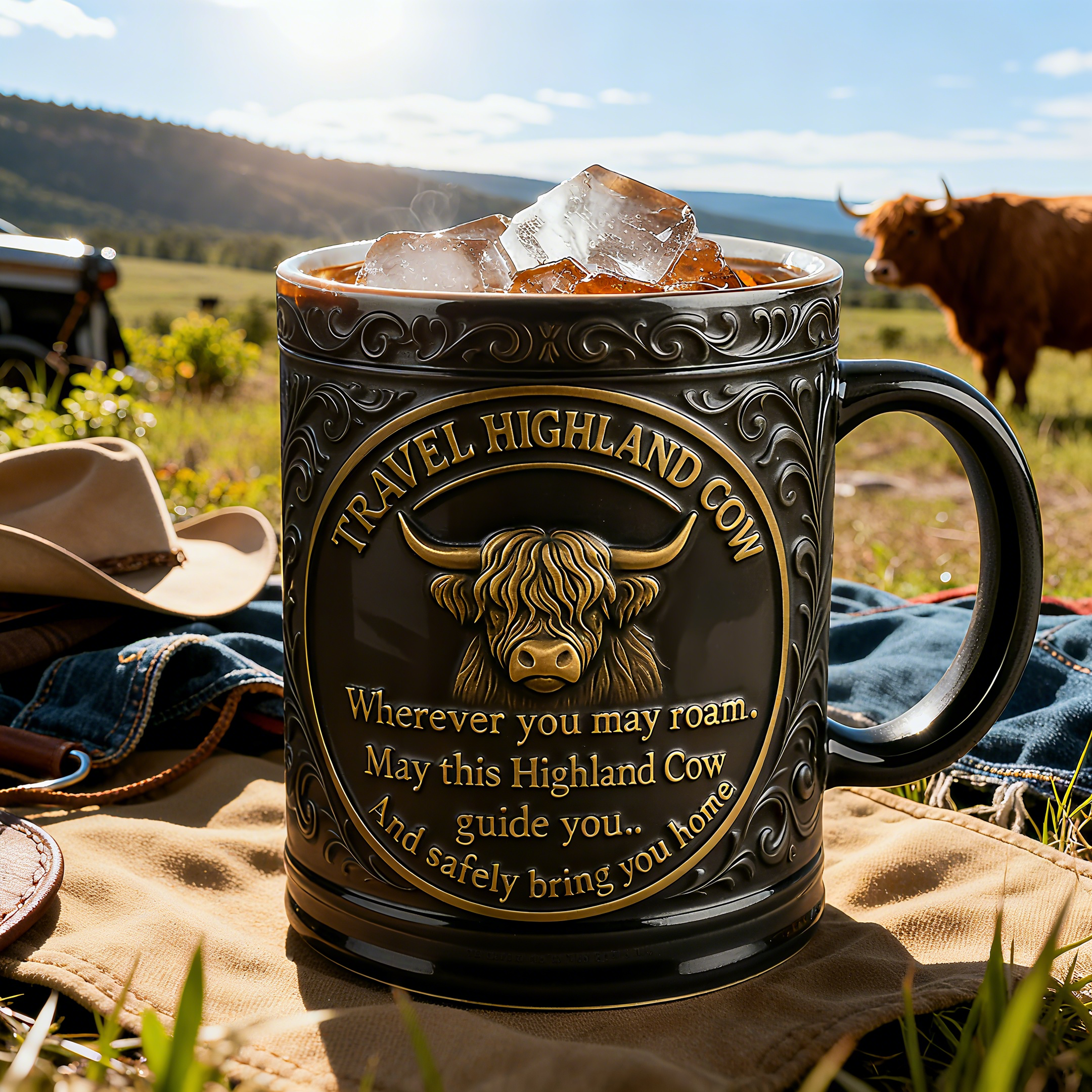 🐂Travel Highland Cow Mug(𝐋𝐮𝐜𝐚𝐬 𝐇𝐚𝐥𝐞 𝐇𝐚𝐧𝐝𝐦𝐚𝐝𝐞®)