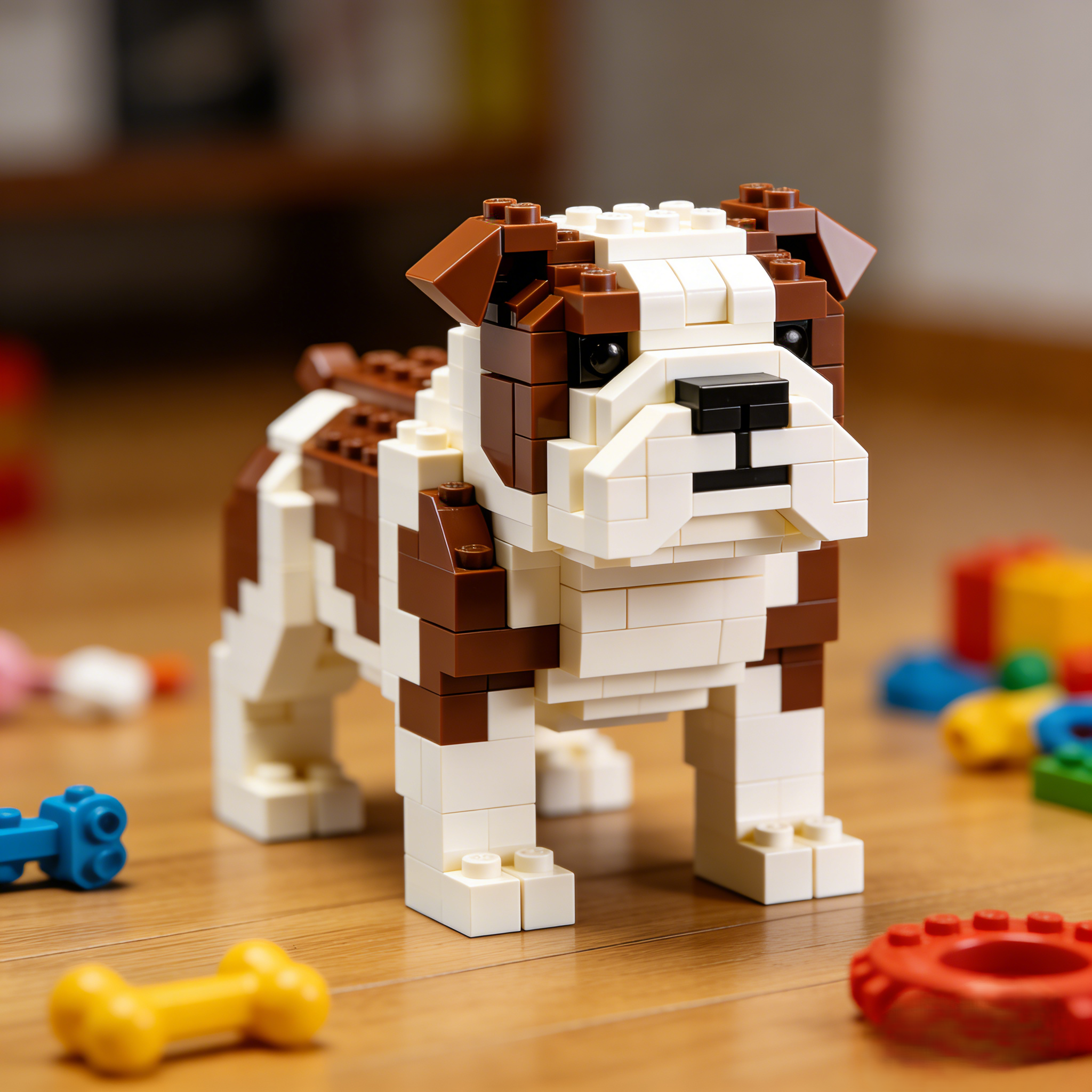English Bulldog Brick Model Kit
