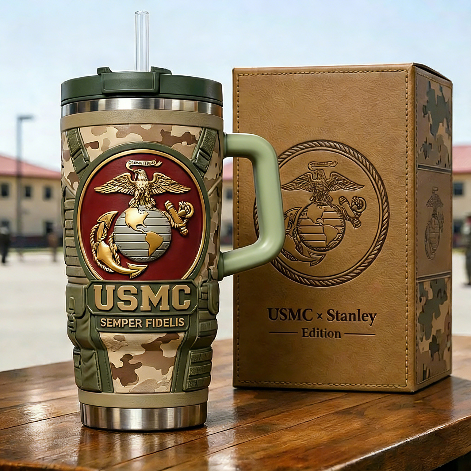 🇺🇸🦅“Semper Fidelis” Limited Series: Carry the Corps Spirit USMC Tumbler