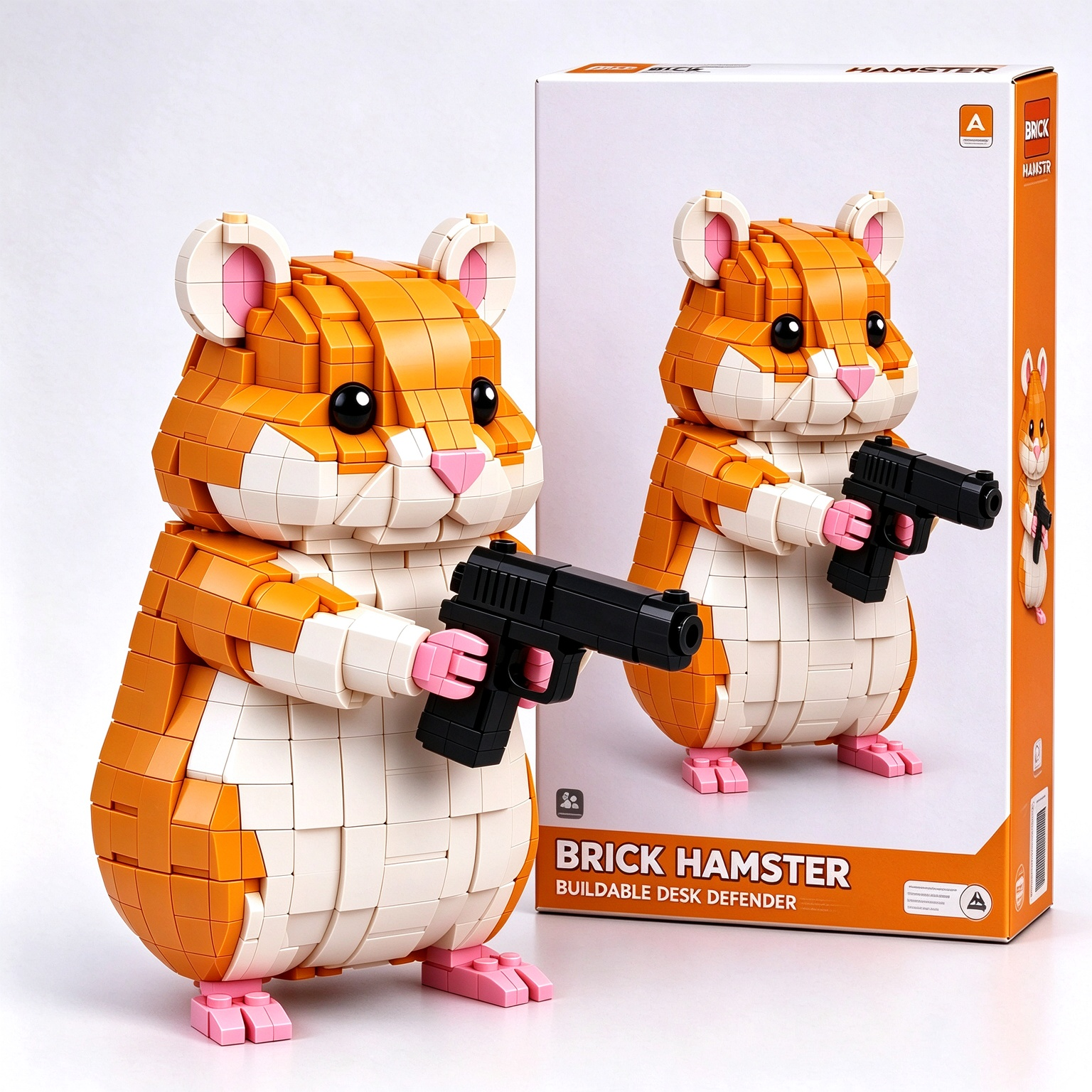 Vigilant Defender Hamster Building Block Set🔫🐹