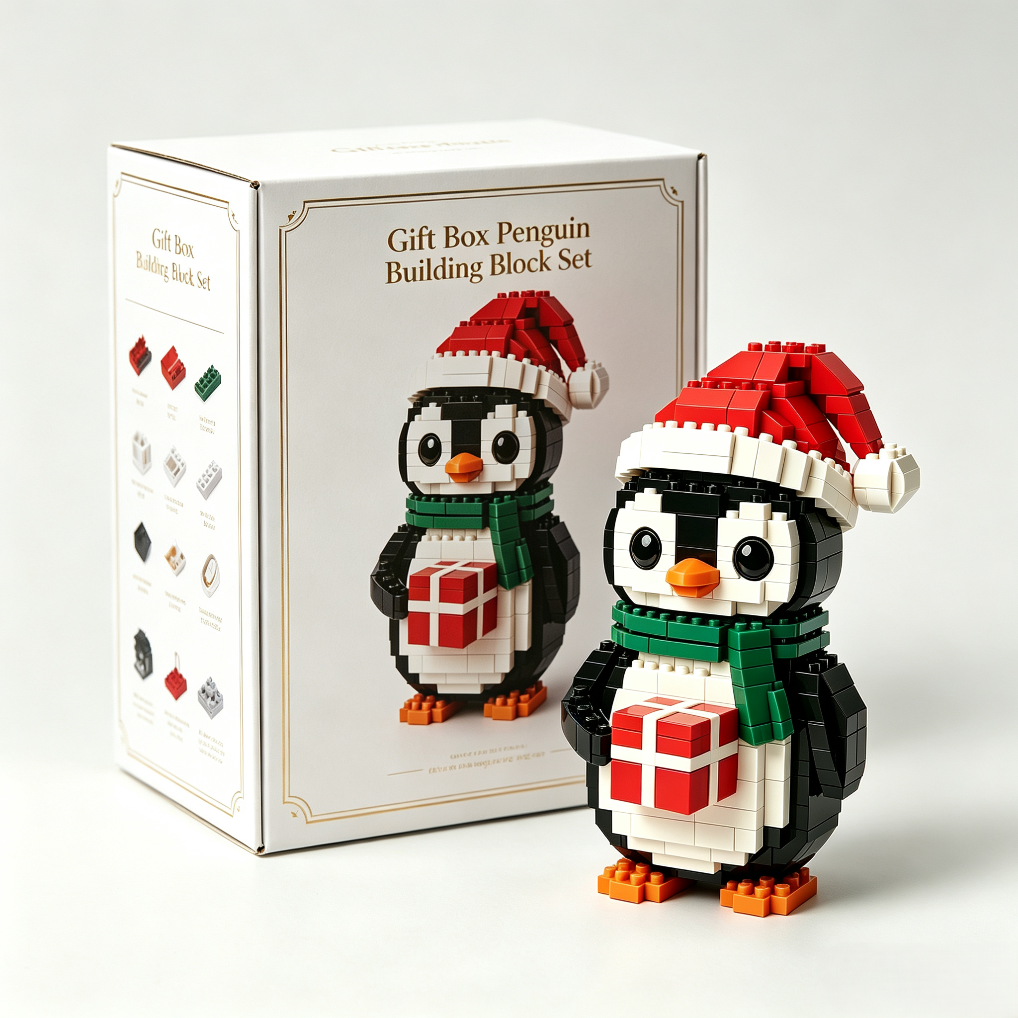 Gift Box Penguin Building Block Set