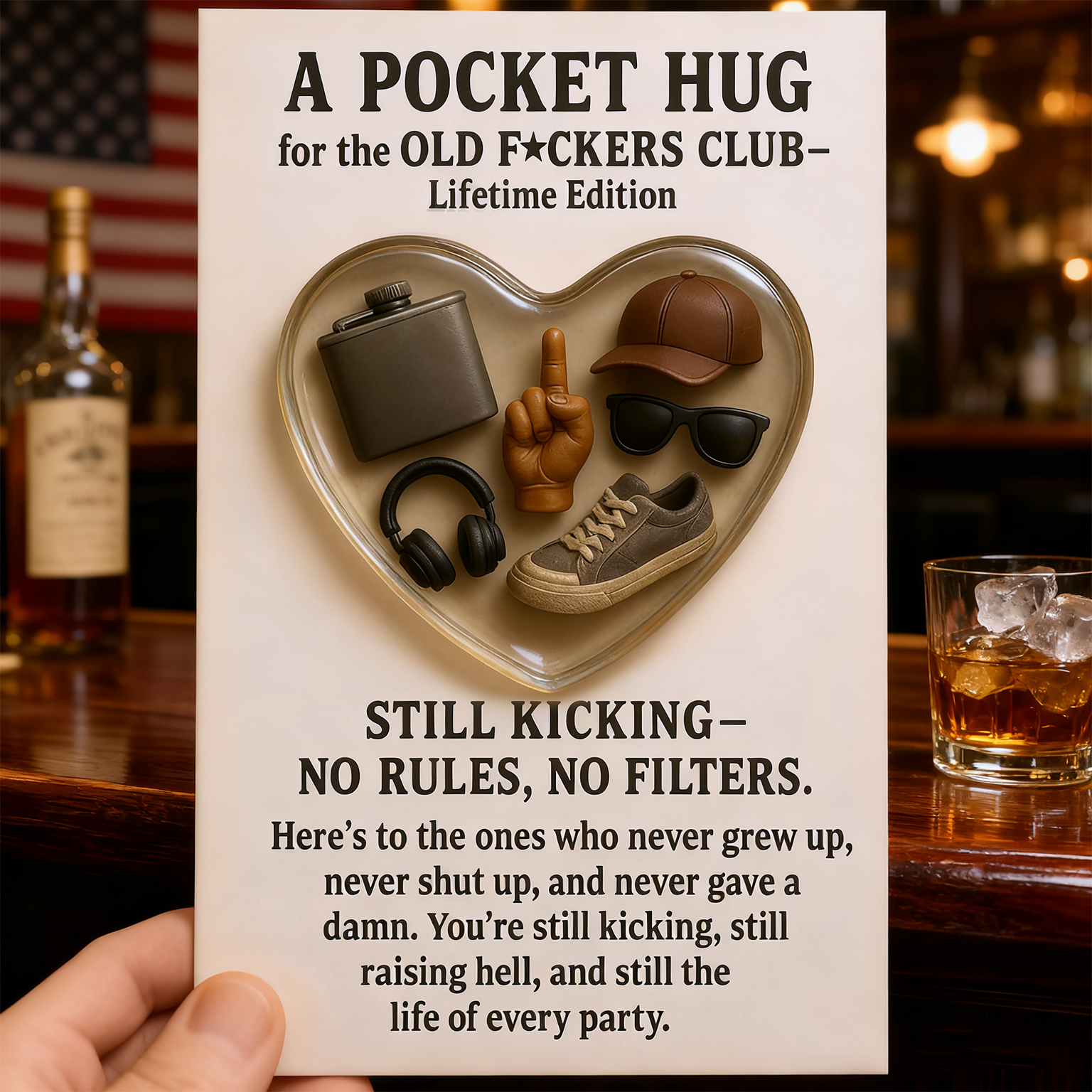 🏆Flash Sale 60% OFF - 🔥A Pocket Hug for the Old F*ckers Club – Lifetime Edition(𝐋𝐮𝐜𝐚𝐬 𝐇𝐚𝐥𝐞 𝐇𝐚𝐧𝐝𝐦𝐚𝐝𝐞®)