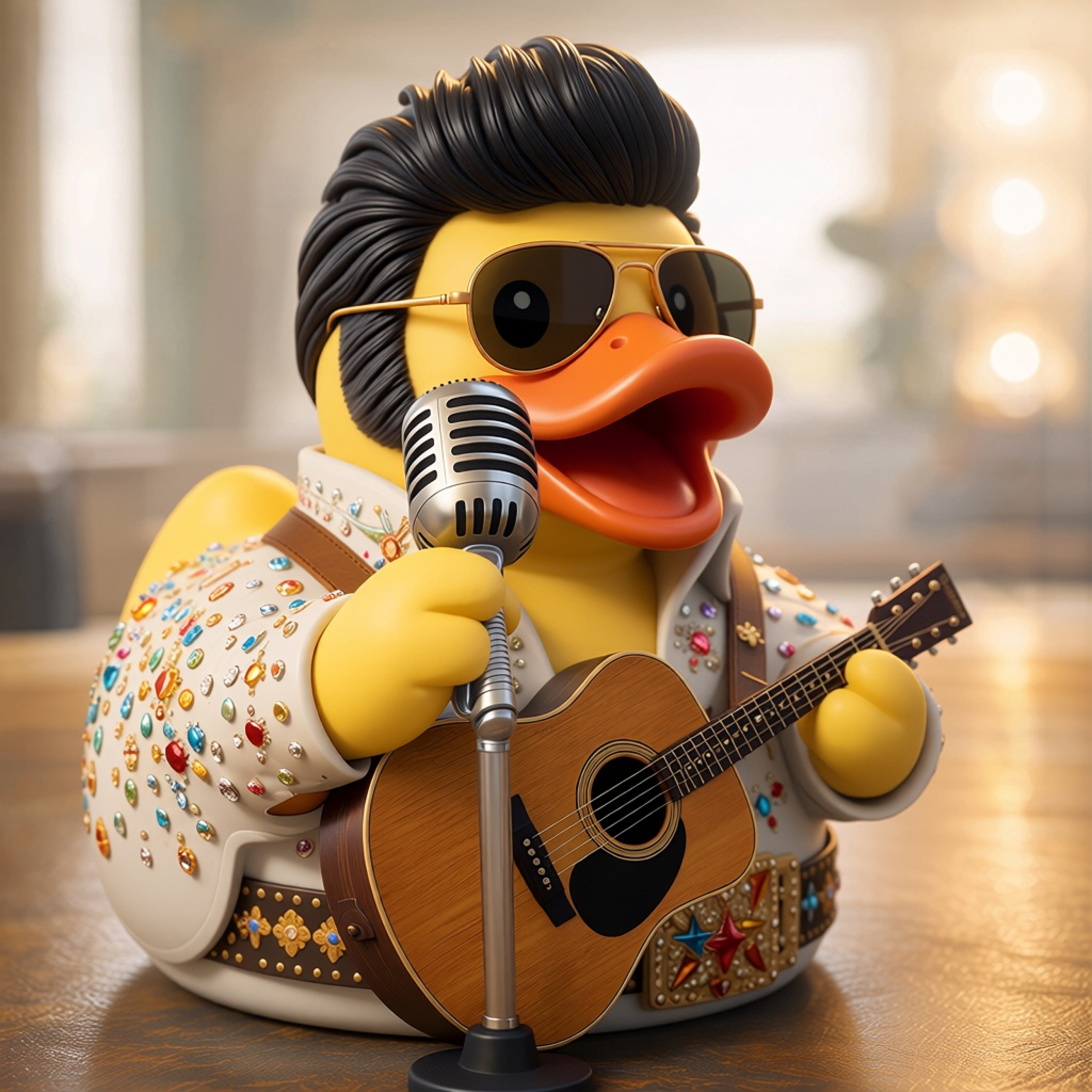 🔥Last Day 50% OFF - 🎸King of Rock Collector Duck(𝐋𝐮𝐜𝐚𝐬 𝐇𝐚𝐥𝐞 𝐇𝐚𝐧𝐝𝐦𝐚𝐝𝐞®)
