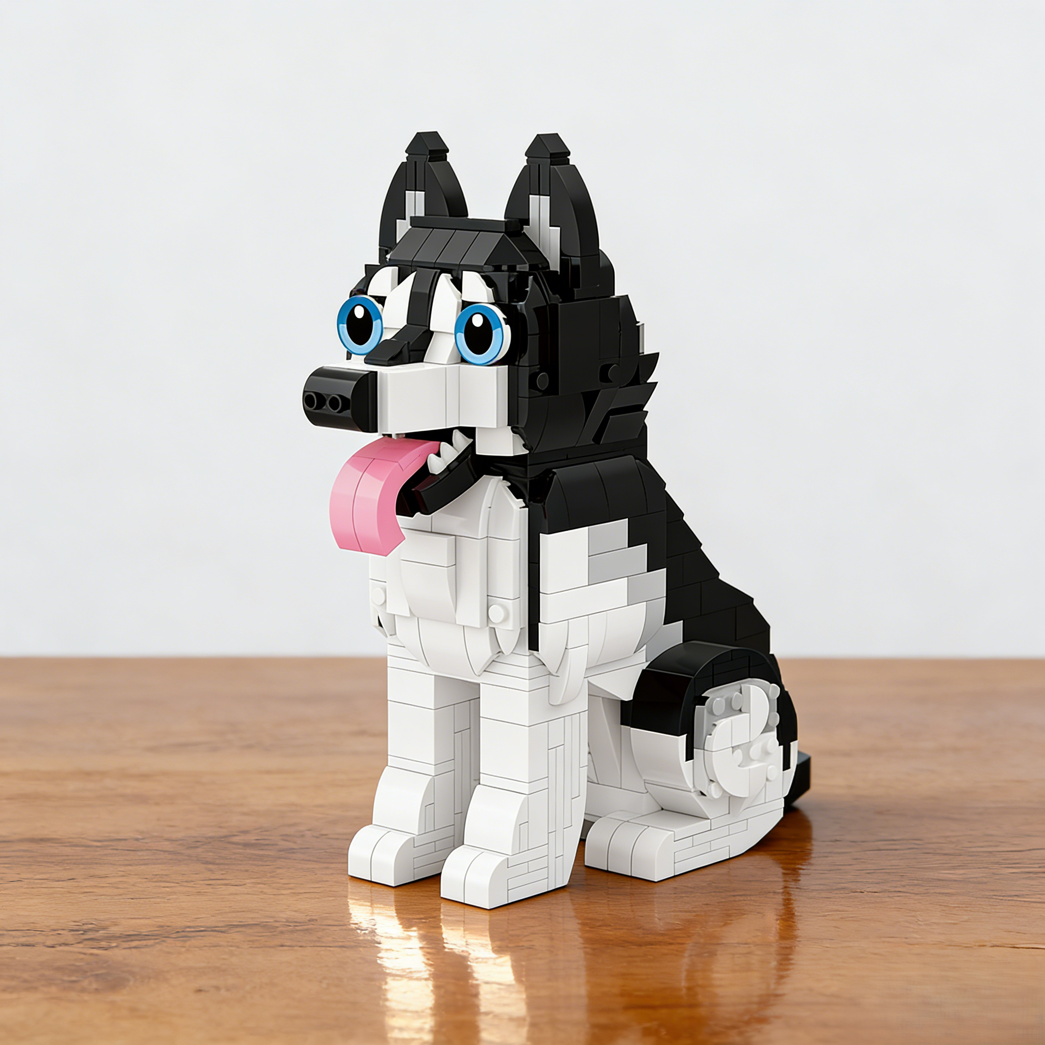 Happy Husky Dog Brick Building Set🐺