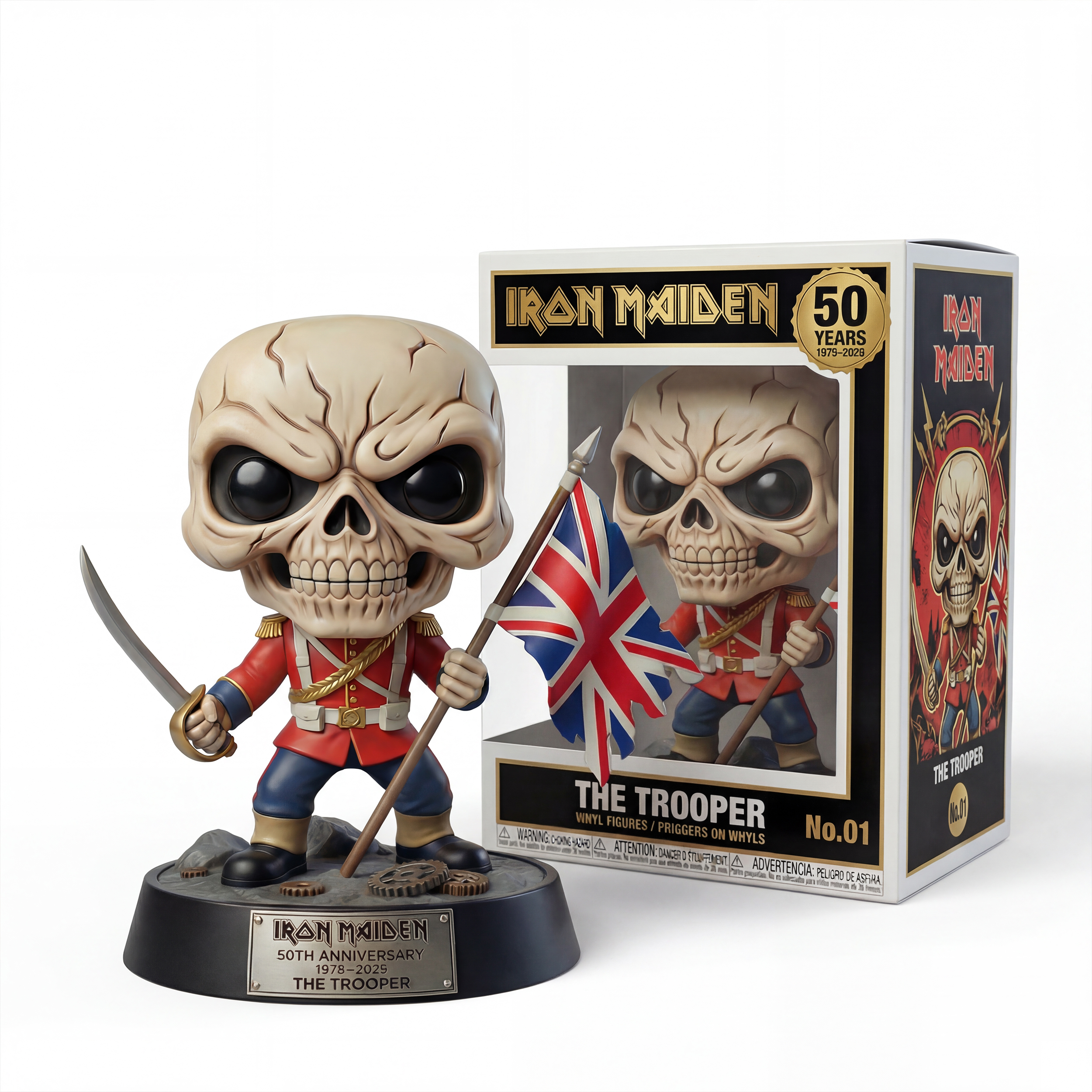 🔥LAST DAY 50% OFF - ❣️ron Maiden 50th Anniversary "The Trooper" Collector Doll (1975–2025) 💀🎸