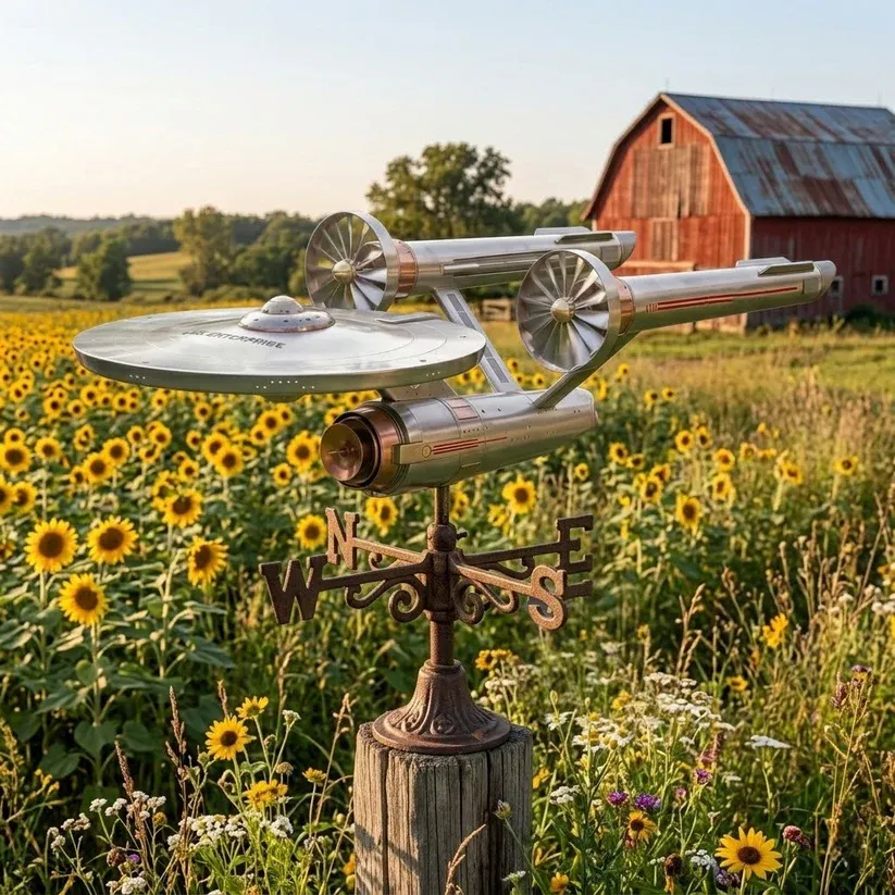 🔥LAST DAY 50% OFF - 🚀✨ST:TOS 60th Anniversary Commemorative Garden Wind Spinner – Limited Collector’s Edition (1966–2026)