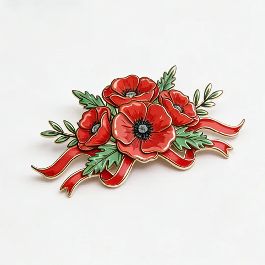 🔥Last Day 49% OFF-Unisex US Memorial Day Poppy Exquisite Brooch