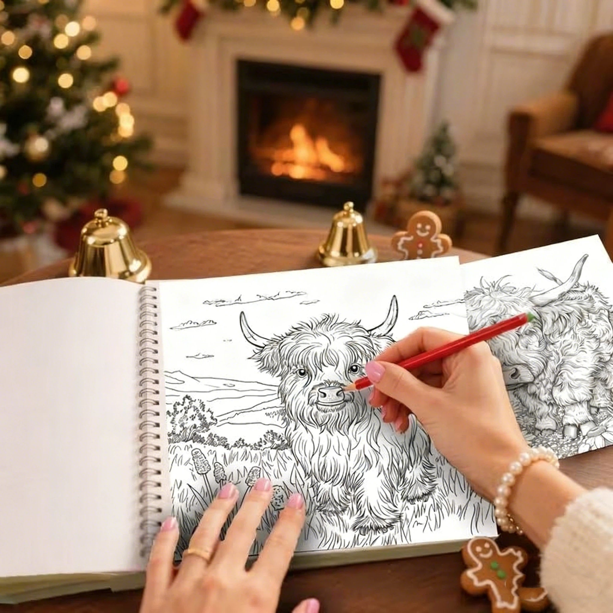 🐮🎨Highland Cow Coloring Book