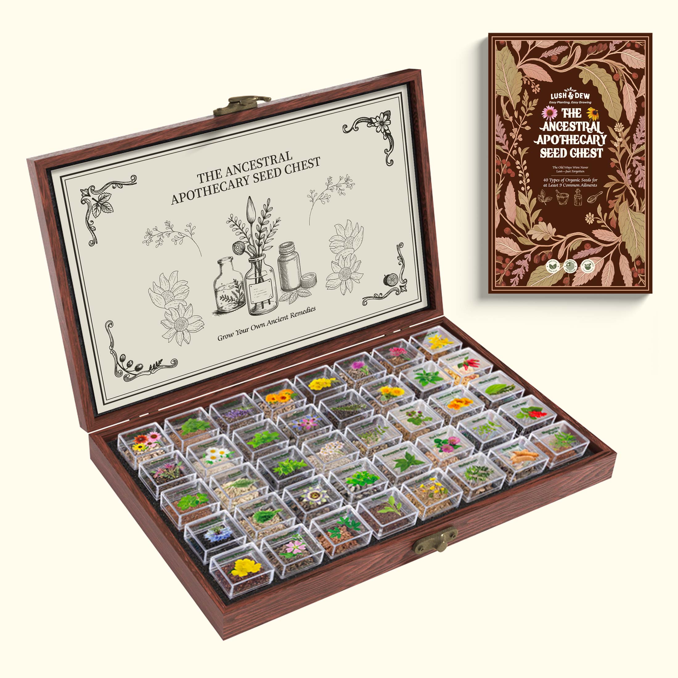 🌿The Ancestral Apothecary Seed Chest: 40 Varieties of Medicinal Herb Seeds 🌱