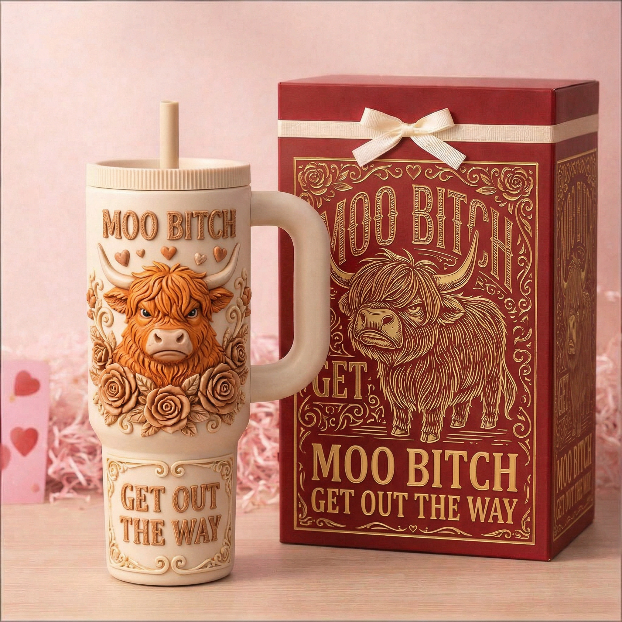 🔥LIMITED EDITION-MOO B*TCH – Get Out The Way Tumbler