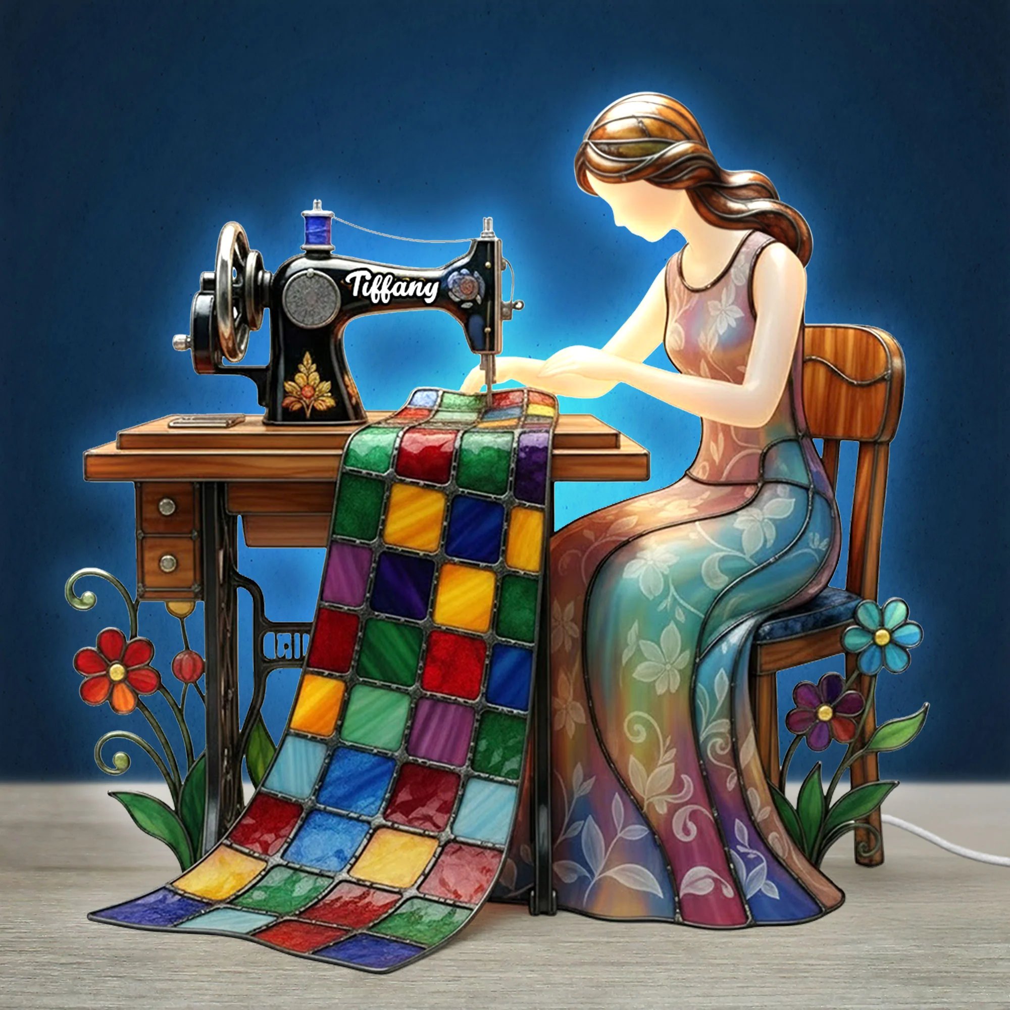 🧵✨Vintage Sewing Light Box – Warm Acrylic Glow for Quilters & Stitching Lovers(𝐋𝐮𝐜𝐚𝐬 𝐇𝐚𝐥𝐞 𝐇𝐚𝐧𝐝𝐦𝐚𝐝𝐞®)