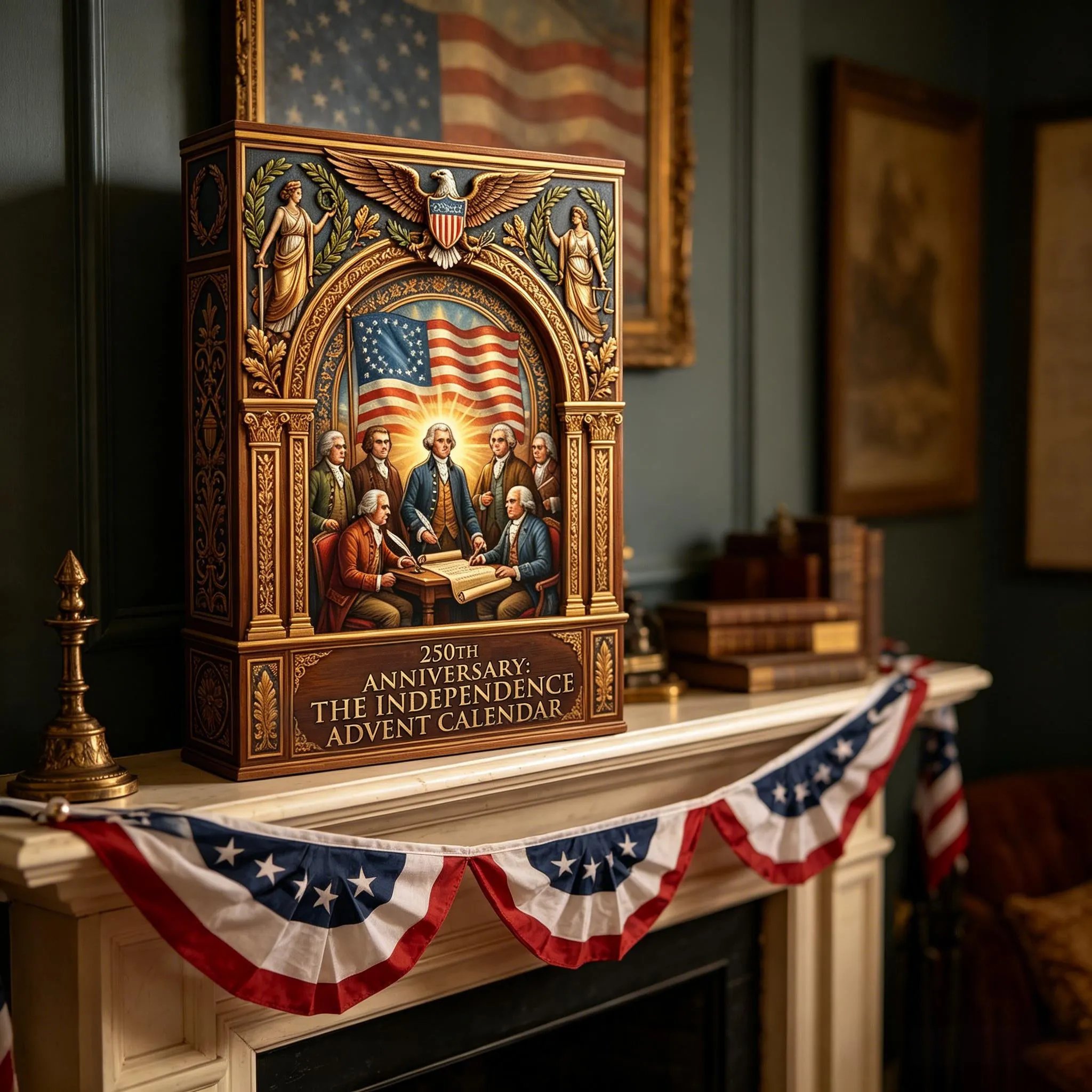 🔥Limited Edition, Only 100 Sets Left! -🇺🇸 America's 250th Anniversary: The Independence Advent Calendar(𝐋𝐮𝐜𝐚𝐬 𝐇𝐚𝐥𝐞 𝐇𝐚𝐧𝐝𝐦𝐚𝐝𝐞®)