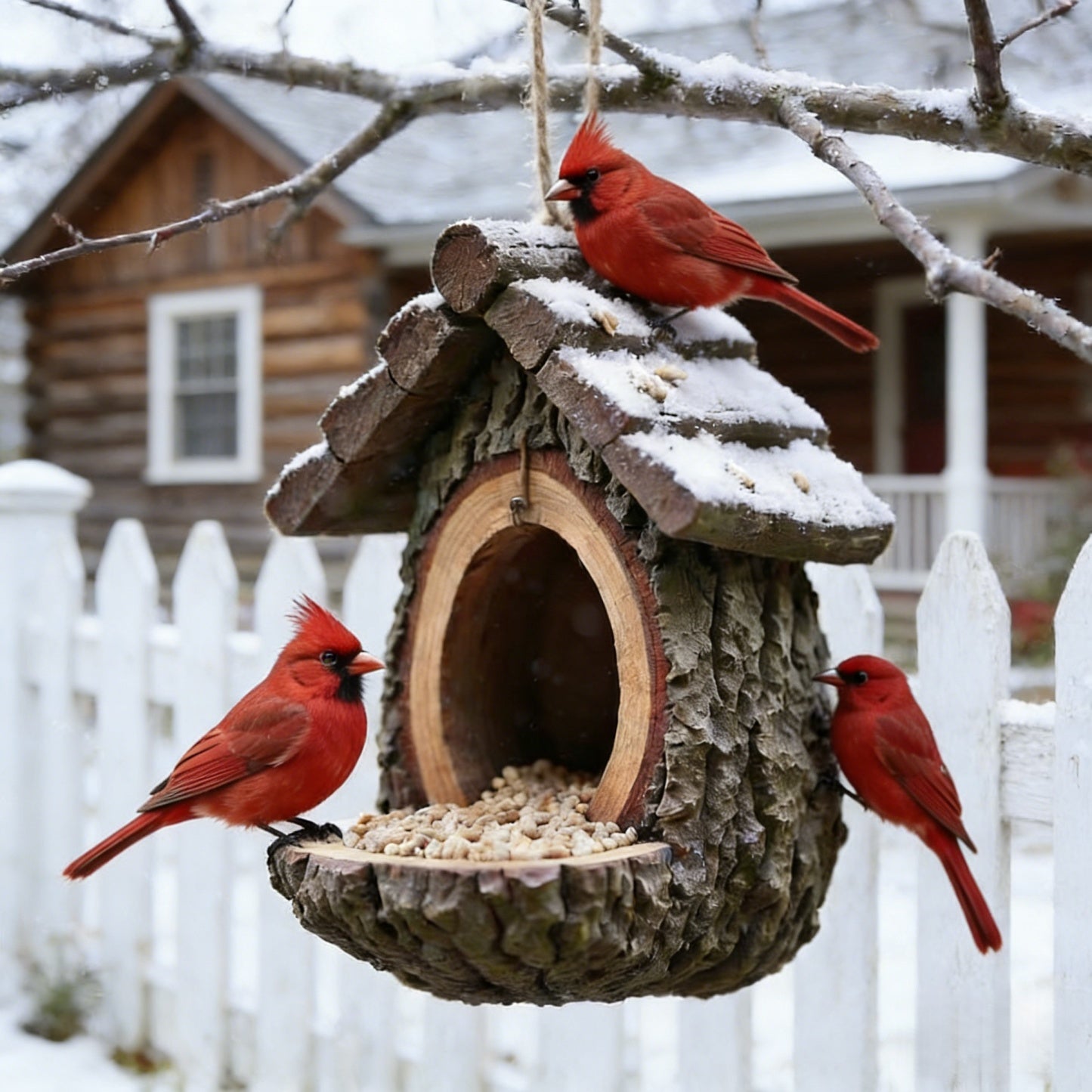 🔥Last Day 50% OFF-Vintage Treehouse Shape Bird Feeder(𝐋𝐮𝐜𝐚𝐬 𝐇𝐚𝐥𝐞 𝐇𝐚𝐧𝐝𝐦𝐚𝐝𝐞®)