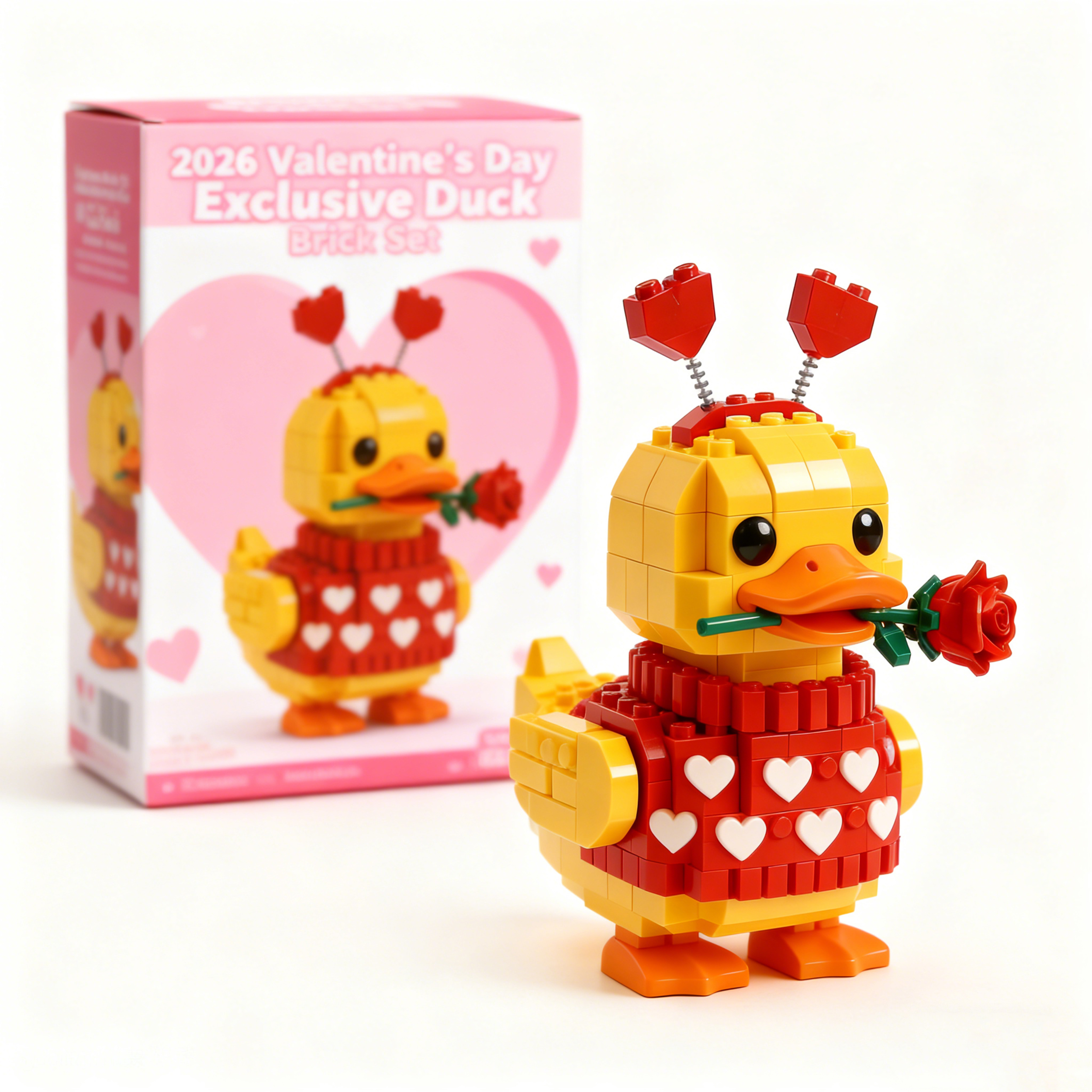 2026 Valentine’s Day Duck Brick Set – Limited Edition Lovebird Build 💘🧱