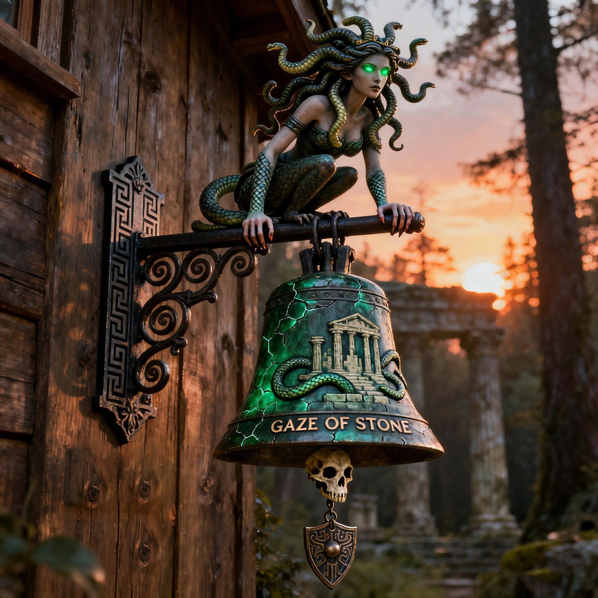 🔥Last Day 50% OFF - 🐍Medusa's Gaze Door Bell🔔(𝐋𝐮𝐜𝐚𝐬 𝐇𝐚𝐥𝐞 𝐇𝐚𝐧𝐝𝐦𝐚𝐝𝐞®)