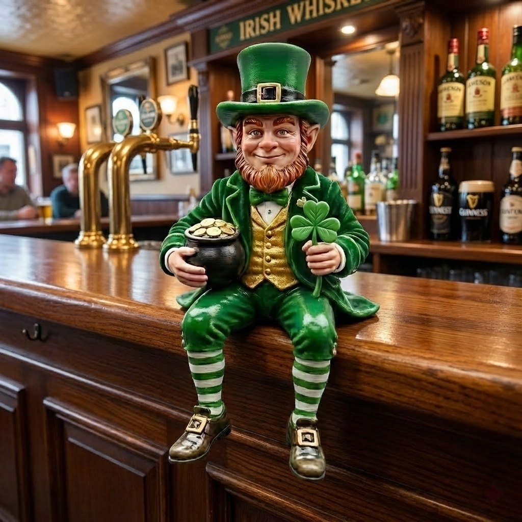 🔥Last Day 50% OFF - The Lucky Traveler: St. Patrick’s Day Leprechaun Decorative Figurine(𝐋𝐮𝐜𝐚𝐬 𝐇𝐚𝐥𝐞 𝐇𝐚𝐧𝐝𝐦𝐚𝐝𝐞®)