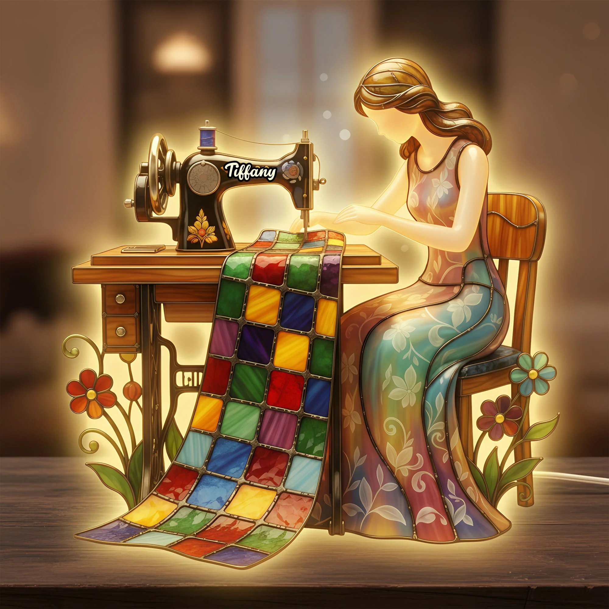 🧵✨Vintage Sewing Light Box – Warm Acrylic Glow for Quilters & Stitching Lovers(𝐋𝐮𝐜𝐚𝐬 𝐇𝐚𝐥𝐞 𝐇𝐚𝐧𝐝𝐦𝐚𝐝𝐞®)