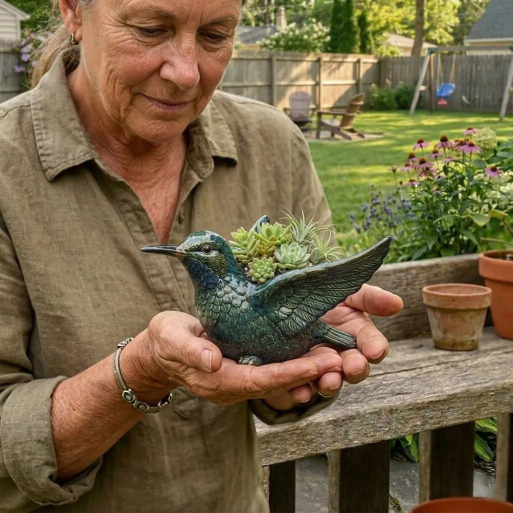 🔥Last Day 50% OFF-🐦Cardinal Bird Succulent Planter(𝐋𝐮𝐜𝐚𝐬 𝐇𝐚𝐥𝐞 𝐇𝐚𝐧𝐝𝐦𝐚𝐝𝐞®)
