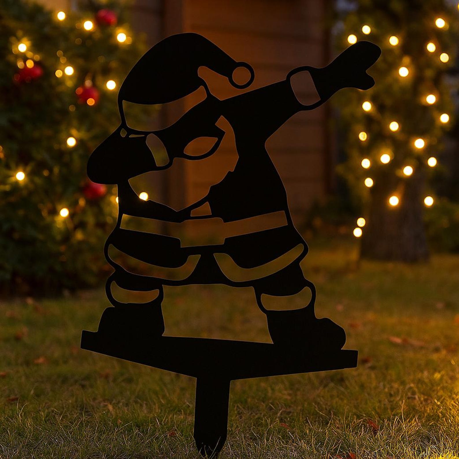 🔥Last Day 50% OFF - 🤘Funny Santa Claus Metal Garden Decor🎅
