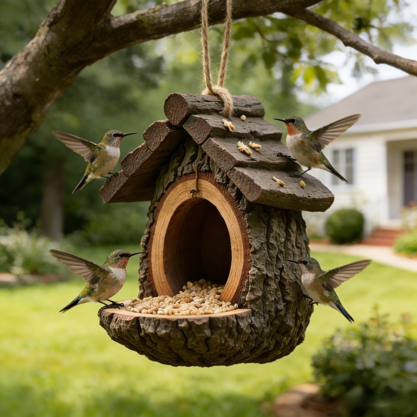 🔥Last Day 50% OFF-Vintage Treehouse Shape Bird Feeder(𝐋𝐮𝐜𝐚𝐬 𝐇𝐚𝐥𝐞 𝐇𝐚𝐧𝐝𝐦𝐚𝐝𝐞®)
