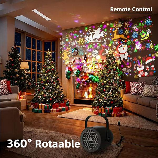 🔥Last Day 50% OFF - Magical Christmas LED Projector Light | 16 Festive Patterns | Indoor & Outdoor Holiday Decor