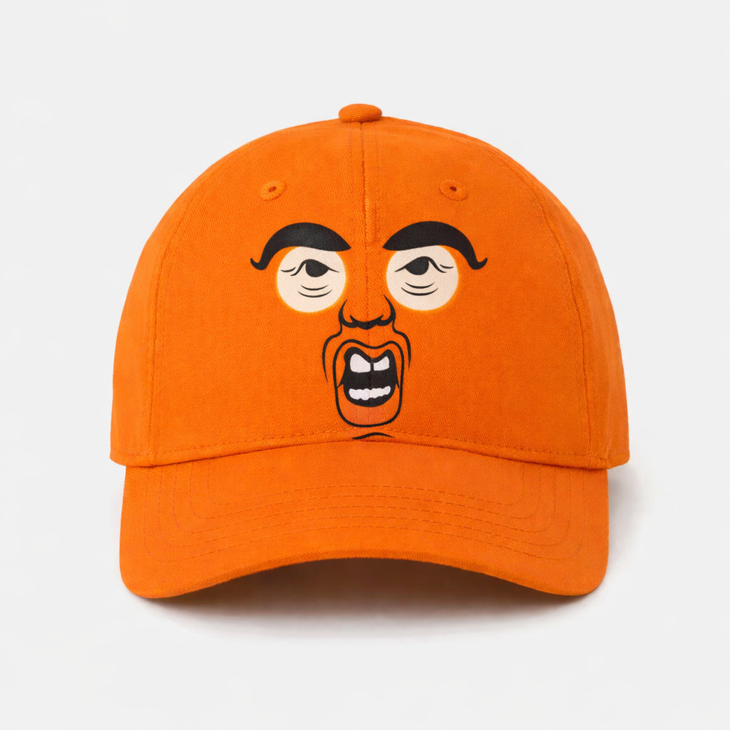 Expressionless Orange-faced Cap