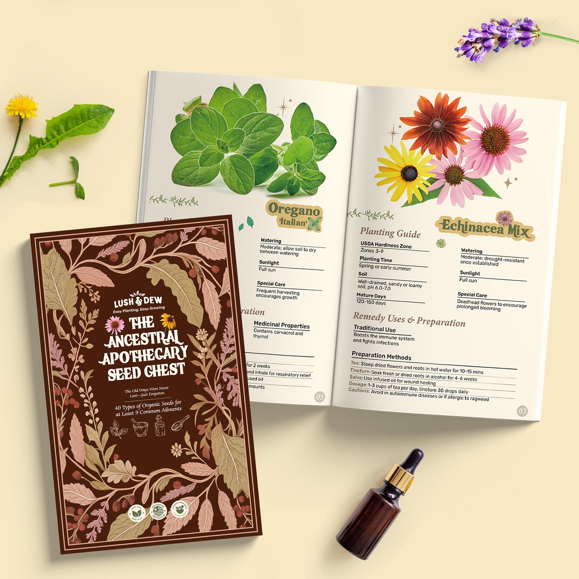 🌿The Ancestral Apothecary Seed Chest: 40 Varieties of Medicinal Herb Seeds 🌱