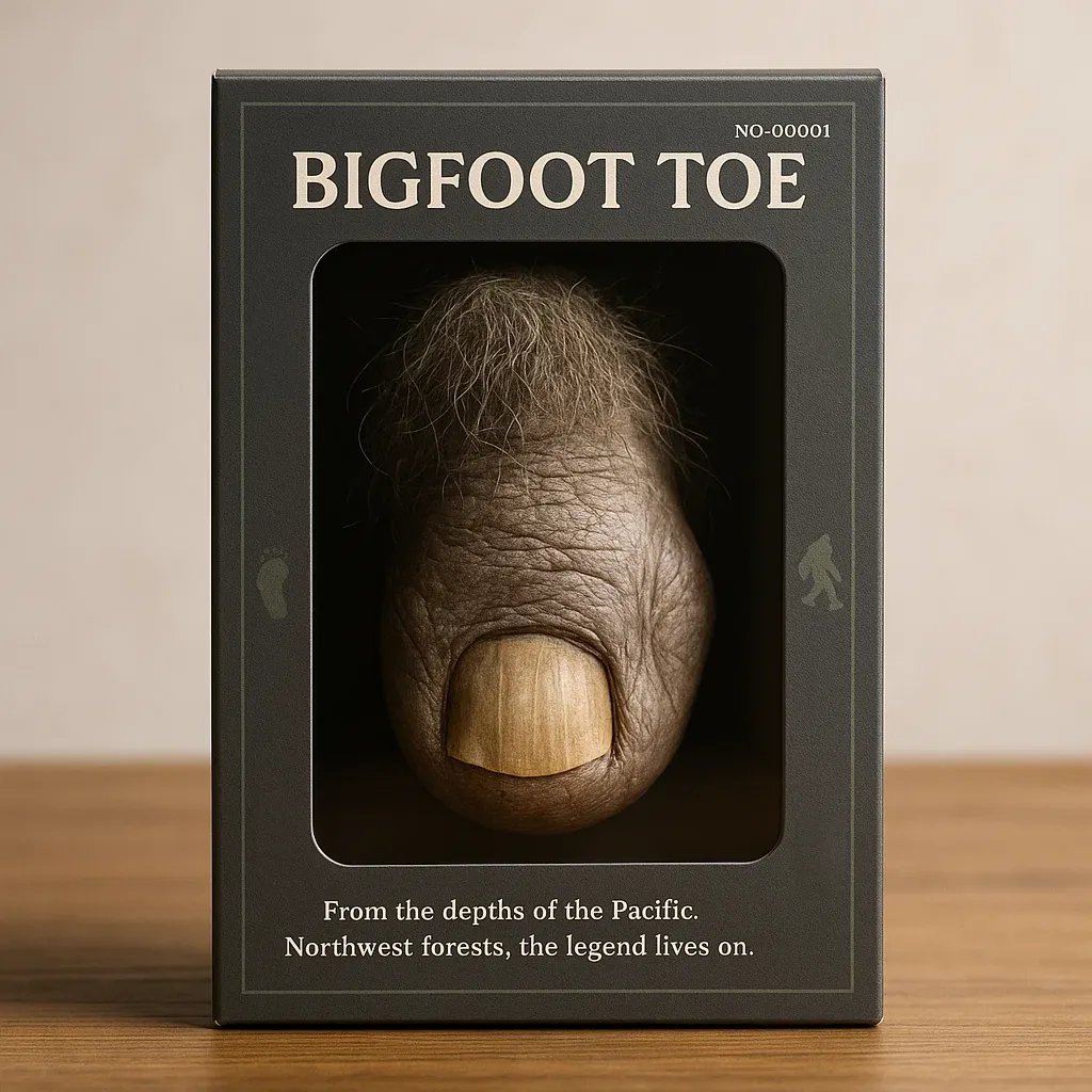 🦶 “Bigfoot Toe” – Funny & Unique Novelty Collectible Gift! 🏕️✨
