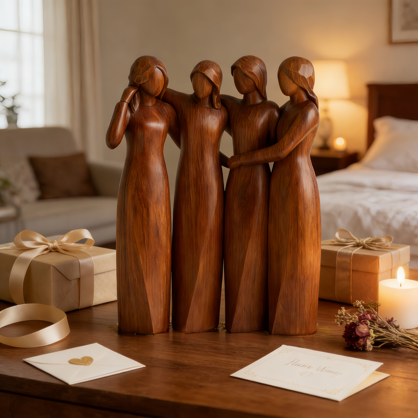 🔥Last Day 50% OFF - Celebrates Friendships Sisters Sculpture(𝐋𝐮𝐜𝐚𝐬 𝐇𝐚𝐥𝐞 𝐇𝐚𝐧𝐝𝐦𝐚𝐝𝐞®)