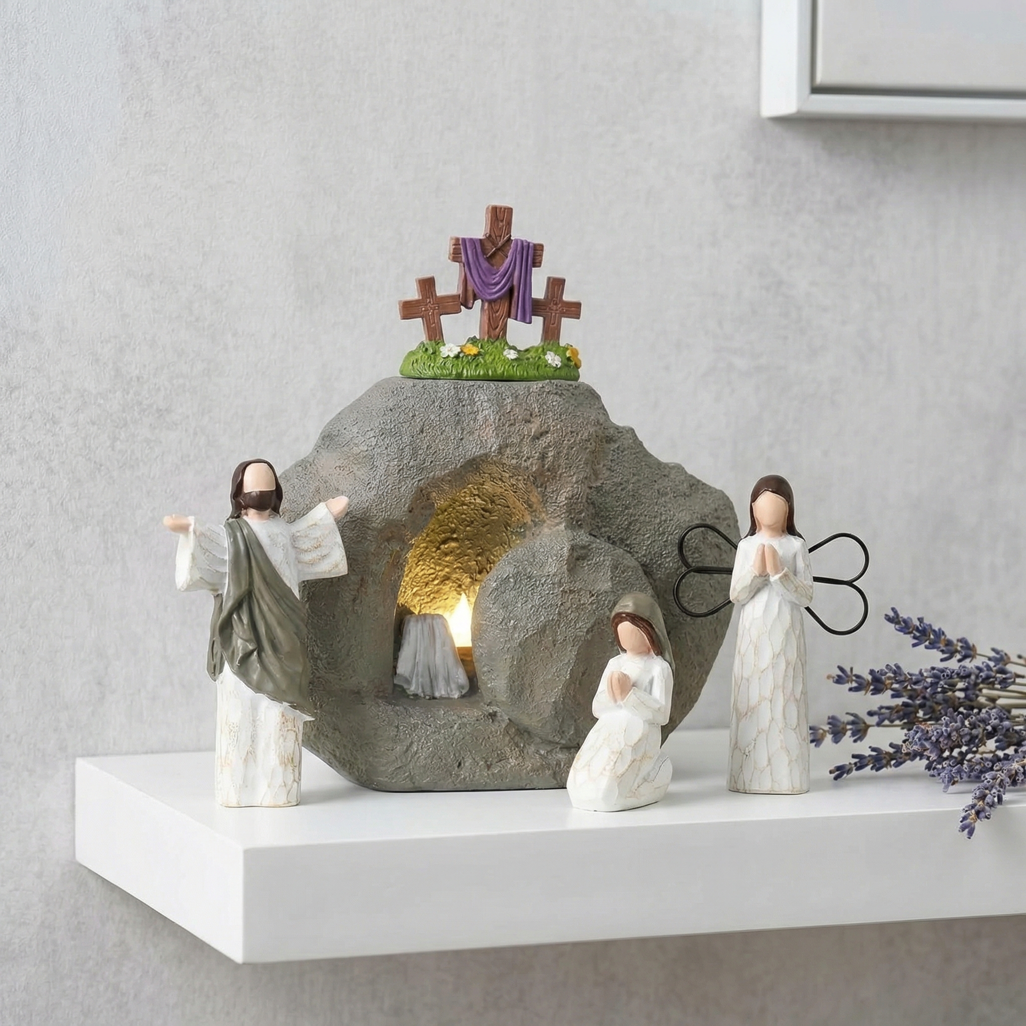 🔥Last Day 50% OFF-Resurrection Light Empty Tomb Easter Scene(𝐋𝐮𝐜𝐚𝐬 𝐇𝐚𝐥𝐞 𝐇𝐚𝐧𝐝𝐦𝐚𝐝𝐞®)