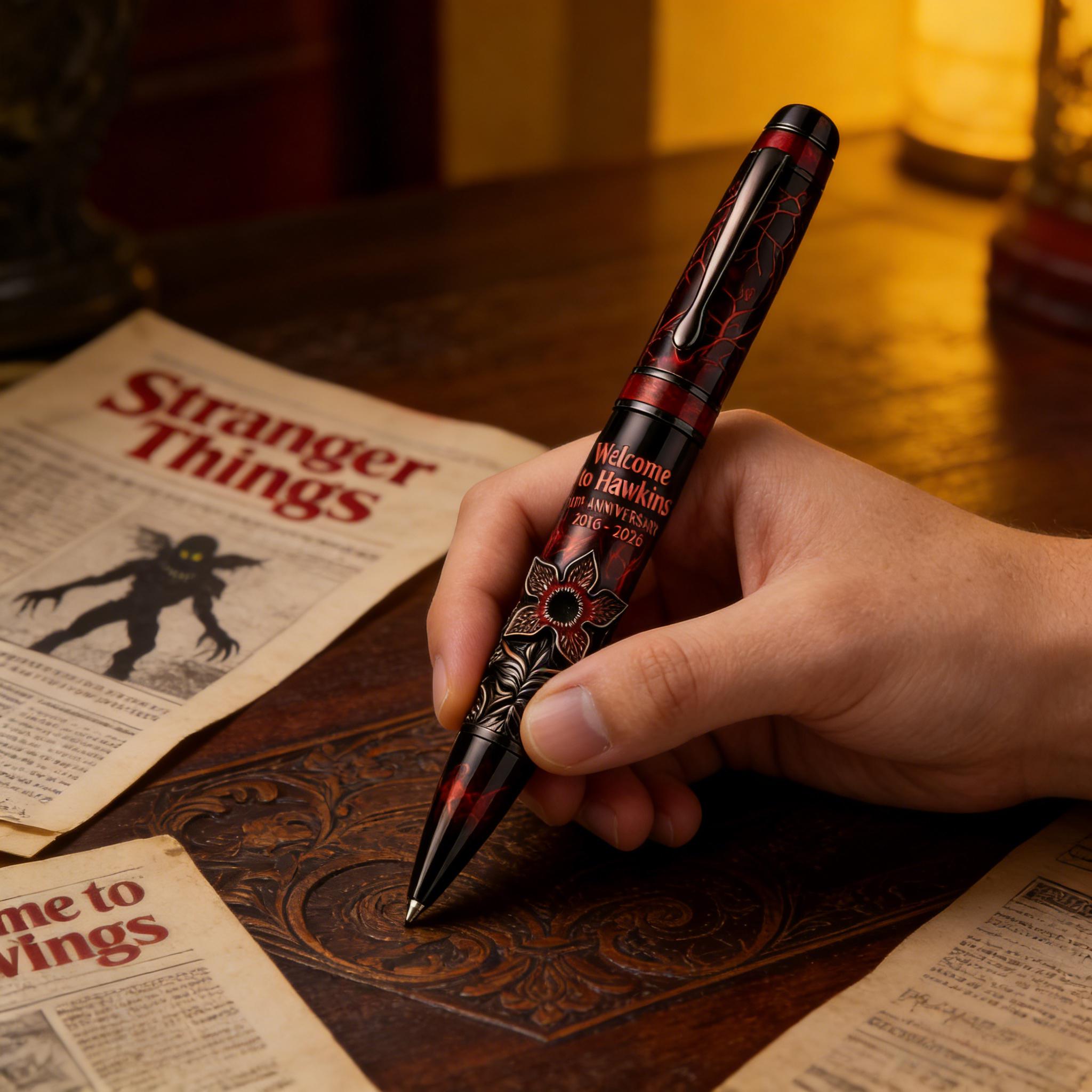 🔥Last Day 50% OFF - Hawkins Nostalgia Pen(𝐋𝐮𝐜𝐚𝐬 𝐇𝐚𝐥𝐞 𝐇𝐚𝐧𝐝𝐦𝐚𝐝𝐞®)