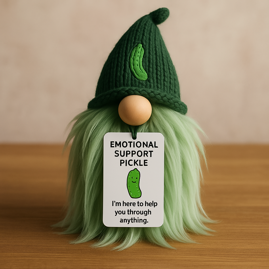 🔥Last Day 50% OFF -🥒💚Emotional Support Pickle Gnome – Your Dill-lightful Little Helper(𝐋𝐮𝐜𝐚𝐬 𝐇𝐚𝐥𝐞 𝐇𝐚𝐧𝐝𝐦𝐚𝐝𝐞®)