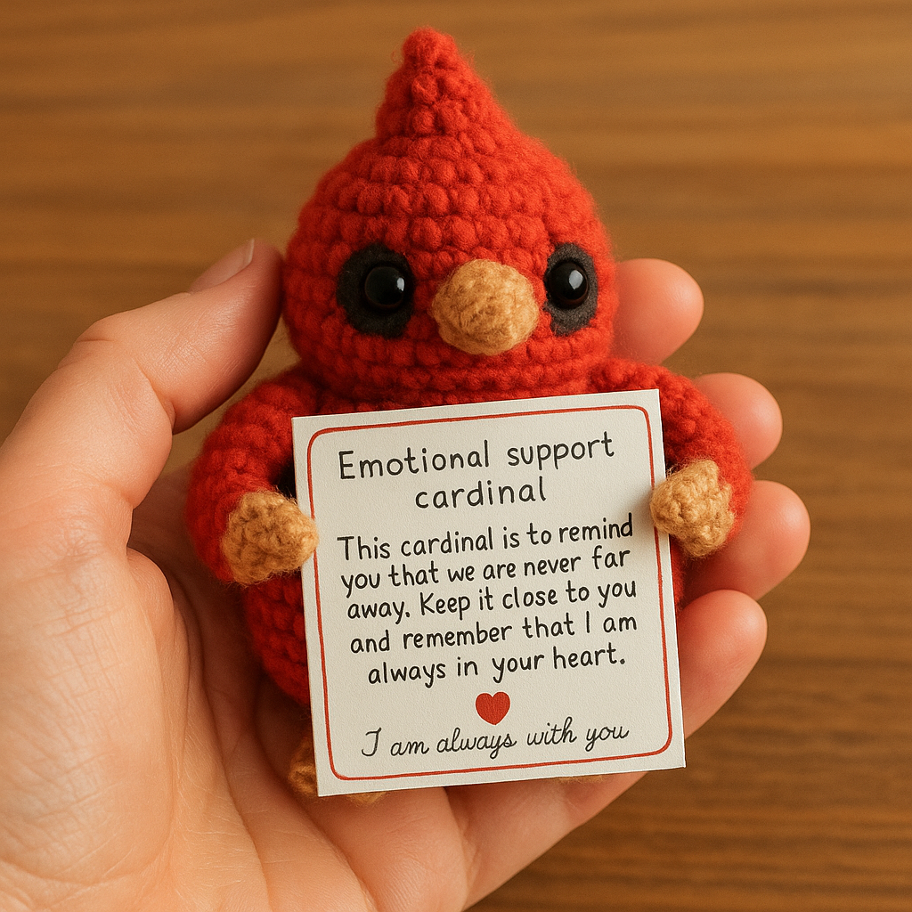 🔥Last Day 50% OFF - Emotional Support Cardinal – Handmade Comfort Companion(𝐋𝐮𝐜𝐚𝐬 𝐇𝐚𝐥𝐞 𝐇𝐚𝐧𝐝𝐦𝐚𝐝𝐞®)