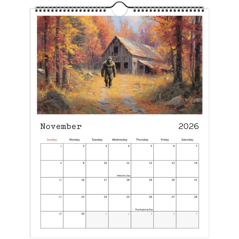 🌲Christmas Gift 50% Off--2026 Bigfoot Calendar