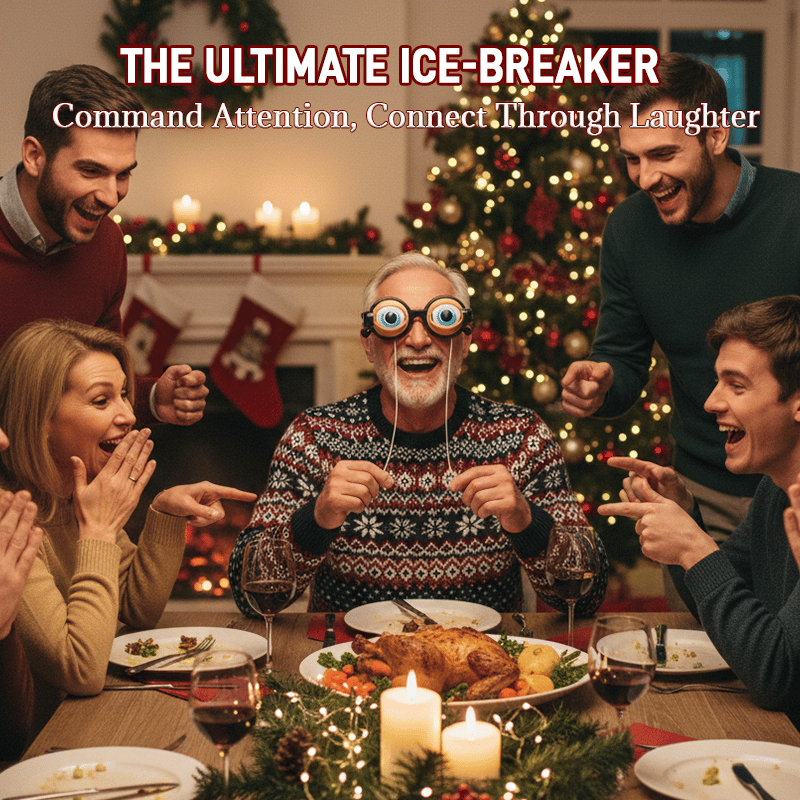 🤪Hilarious Prop Glasses-Instant Laugh Guaranteed!(𝐋𝐮𝐜𝐚𝐬 𝐇𝐚𝐥𝐞 𝐇𝐚𝐧𝐝𝐦𝐚𝐝𝐞®)