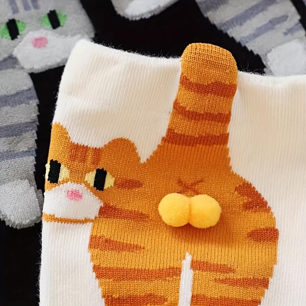 🔥Last Day 50% OFF - 🐱🍑Funny 3D Kitty Butt Socks for Women – Adorable Design for Daily Fun(𝐋𝐮𝐜𝐚𝐬 𝐇𝐚𝐥𝐞 𝐇𝐚𝐧𝐝𝐦𝐚𝐝𝐞®)