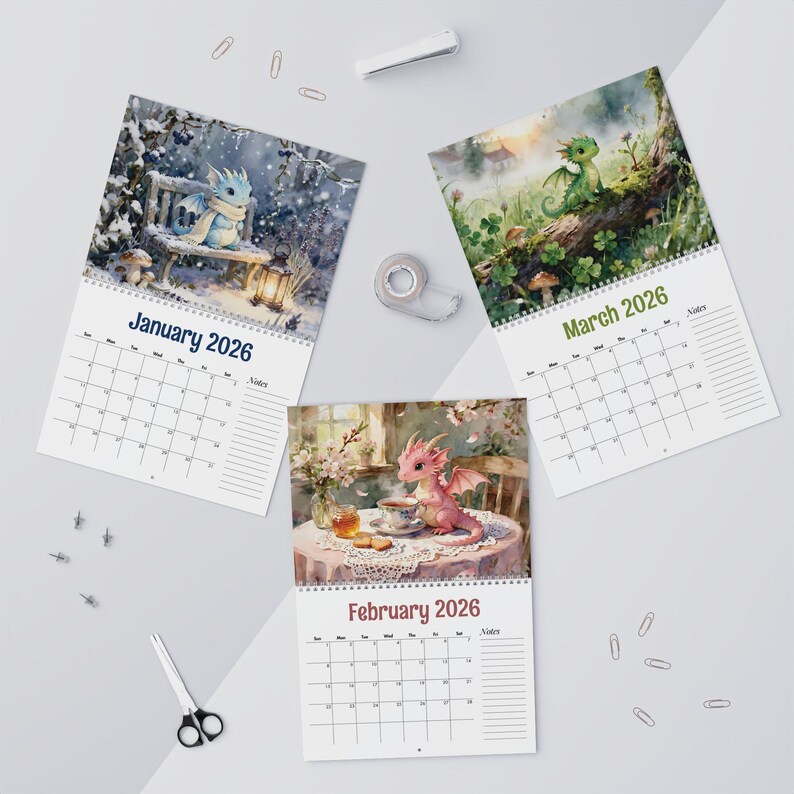 🔥Limited Edition, Only 100 Sets Left! - 🐉2026 Cottagecore Dragon Monthly Calendar(𝐋𝐮𝐜𝐚𝐬 𝐇𝐚𝐥𝐞 𝐇𝐚𝐧𝐝𝐦𝐚𝐝𝐞®)