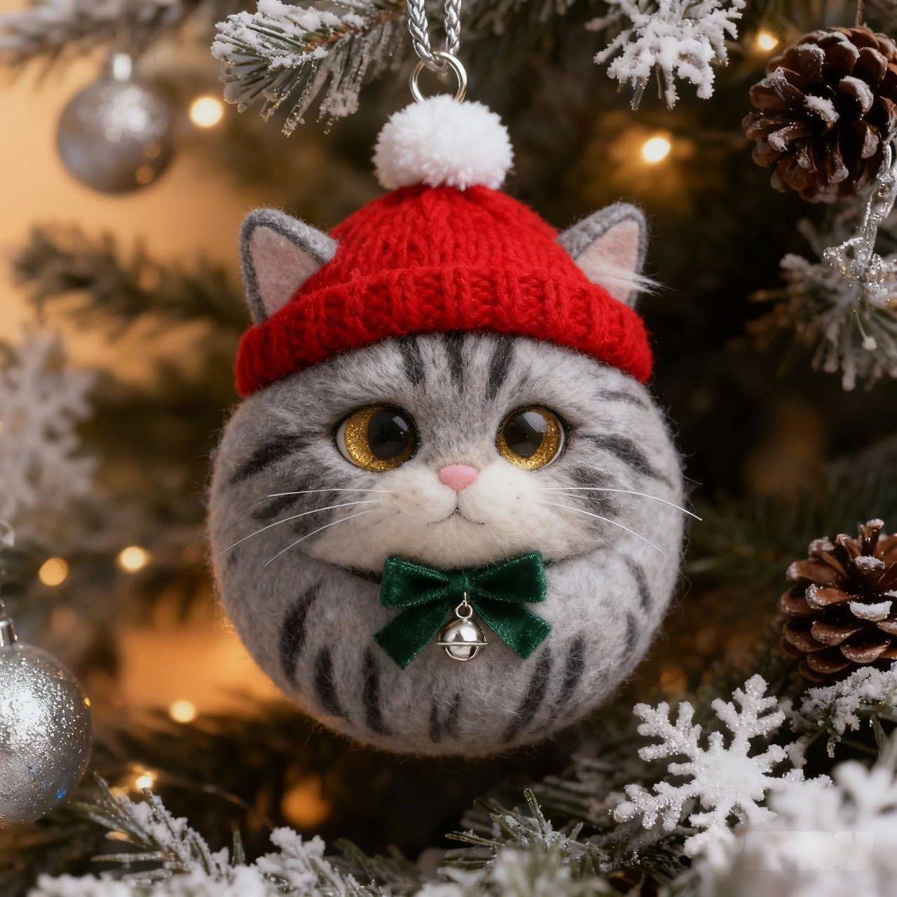 🌲Christmas Gift 50% Off--❄️Cozy Winter Kitty Ornament Collection🐱