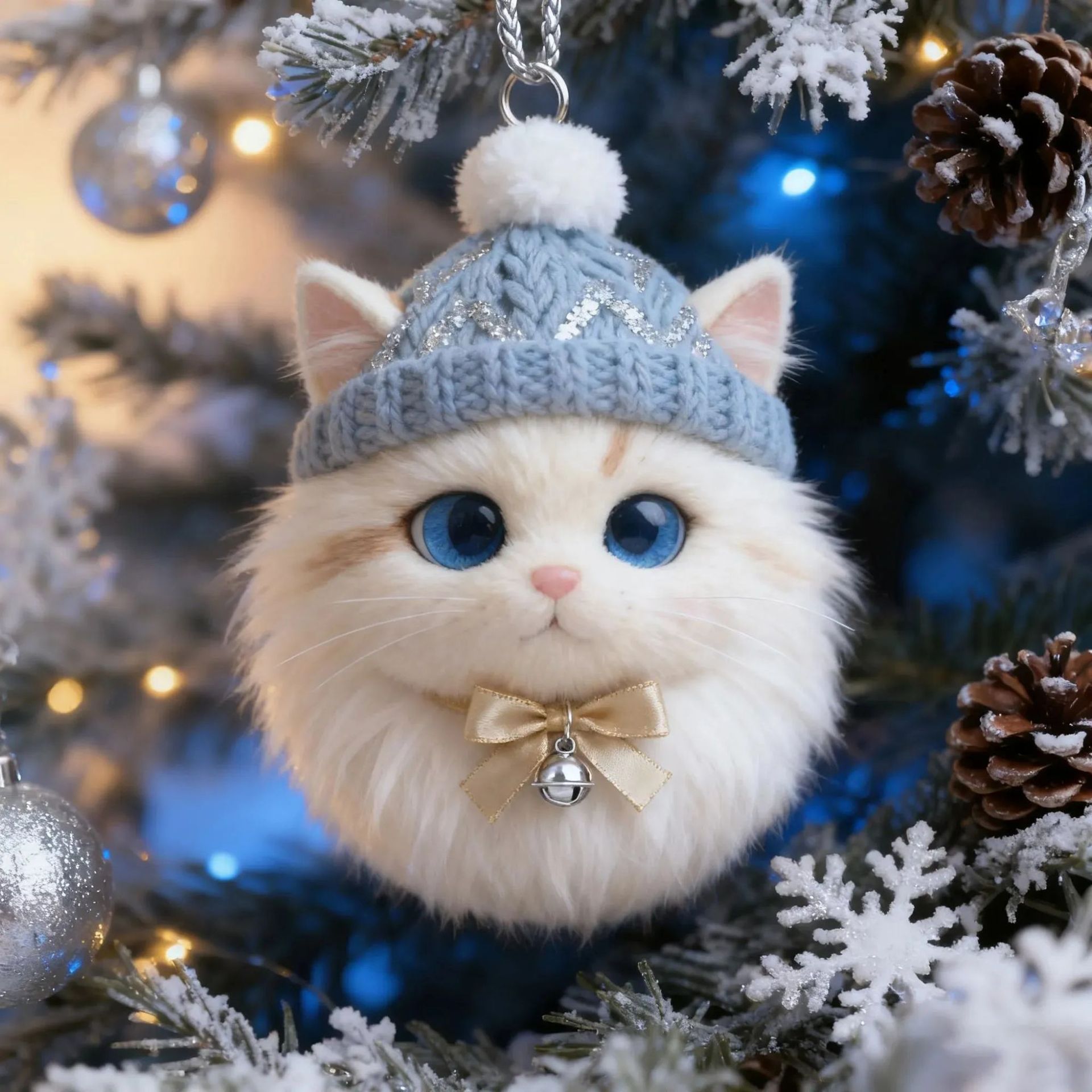 🌲Christmas Gift 50% Off--❄️Cozy Winter Kitty Ornament Collection🐱