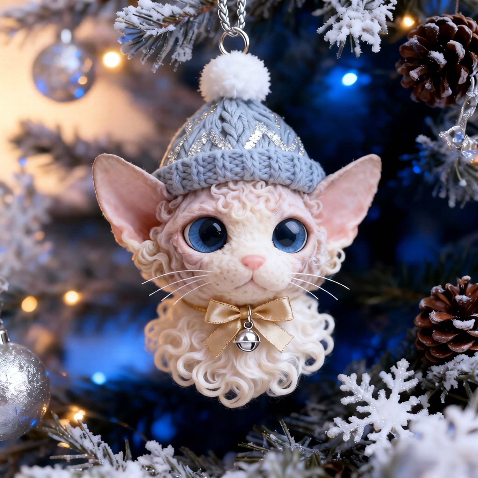 🌲Christmas Gift 50% Off--❄️Cozy Winter Kitty Ornament Collection🐱