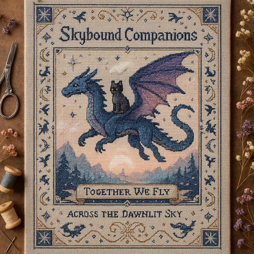 🔥Last Day 50% OFF -🐉📚Dragon Cross-Stitch(𝐋𝐮𝐜𝐚𝐬 𝐇𝐚𝐥𝐞 𝐇𝐚𝐧𝐝𝐦𝐚𝐝𝐞®)