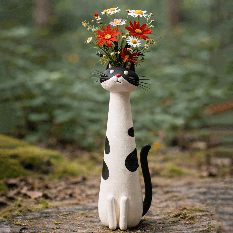 💖🎁2026 Mother's Day Gifts 50% Off--😻Quirky Cat Vase(𝐋𝐮𝐜𝐚𝐬 𝐇𝐚𝐥𝐞 𝐇𝐚𝐧𝐝𝐦𝐚𝐝𝐞®)