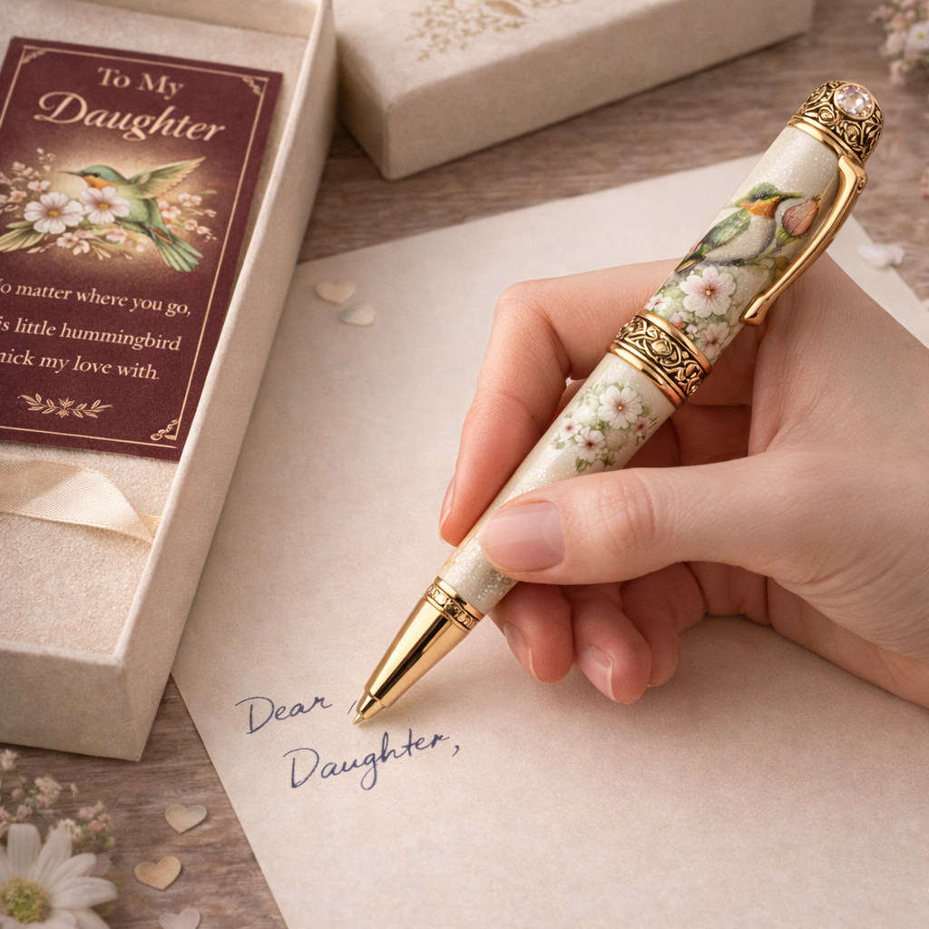 🕊️ Hummingbird Pen – A Gentle Reminder That You're Never Alone