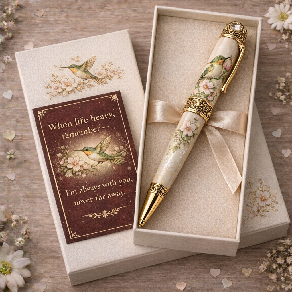 🕊️ Hummingbird Pen – A Gentle Reminder That You're Never Alone