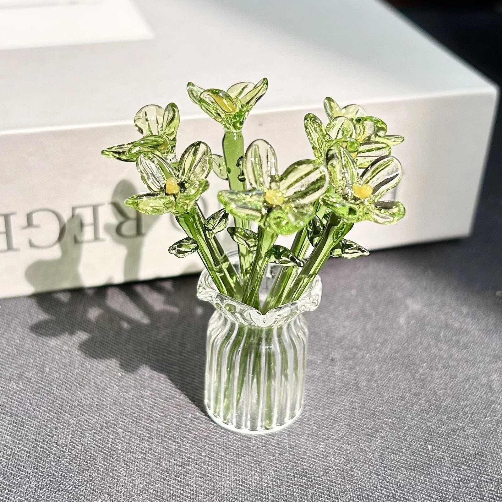 🌸2026 Mother's Day Gifts 50% Off--🎁Mini Glass Flower Ornament Crafts Artificial Flower Floral Figurine(𝐋𝐮𝐜𝐚𝐬 𝐇𝐚𝐥𝐞 𝐇𝐚𝐧𝐝𝐦𝐚𝐝𝐞®)