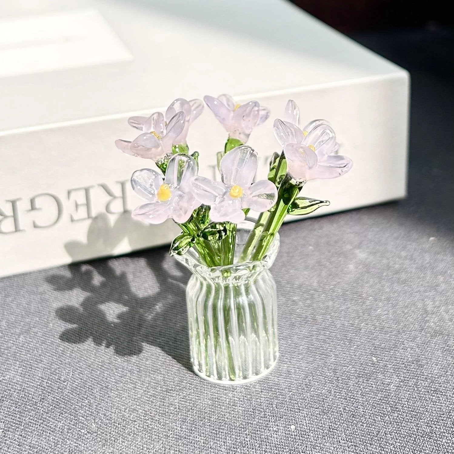 🌸2026 Mother's Day Gifts 50% Off--🎁Mini Glass Flower Ornament Crafts Artificial Flower Floral Figurine(𝐋𝐮𝐜𝐚𝐬 𝐇𝐚𝐥𝐞 𝐇𝐚𝐧𝐝𝐦𝐚𝐝𝐞®)