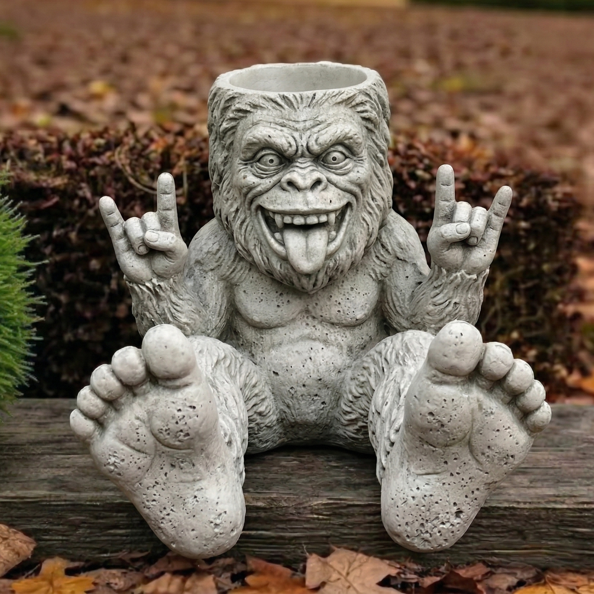 🔥LAST DAY 50% OFF - 🦶 Bigfoot Rock On: Rebel Garden Planter – Wild & Free 🌿