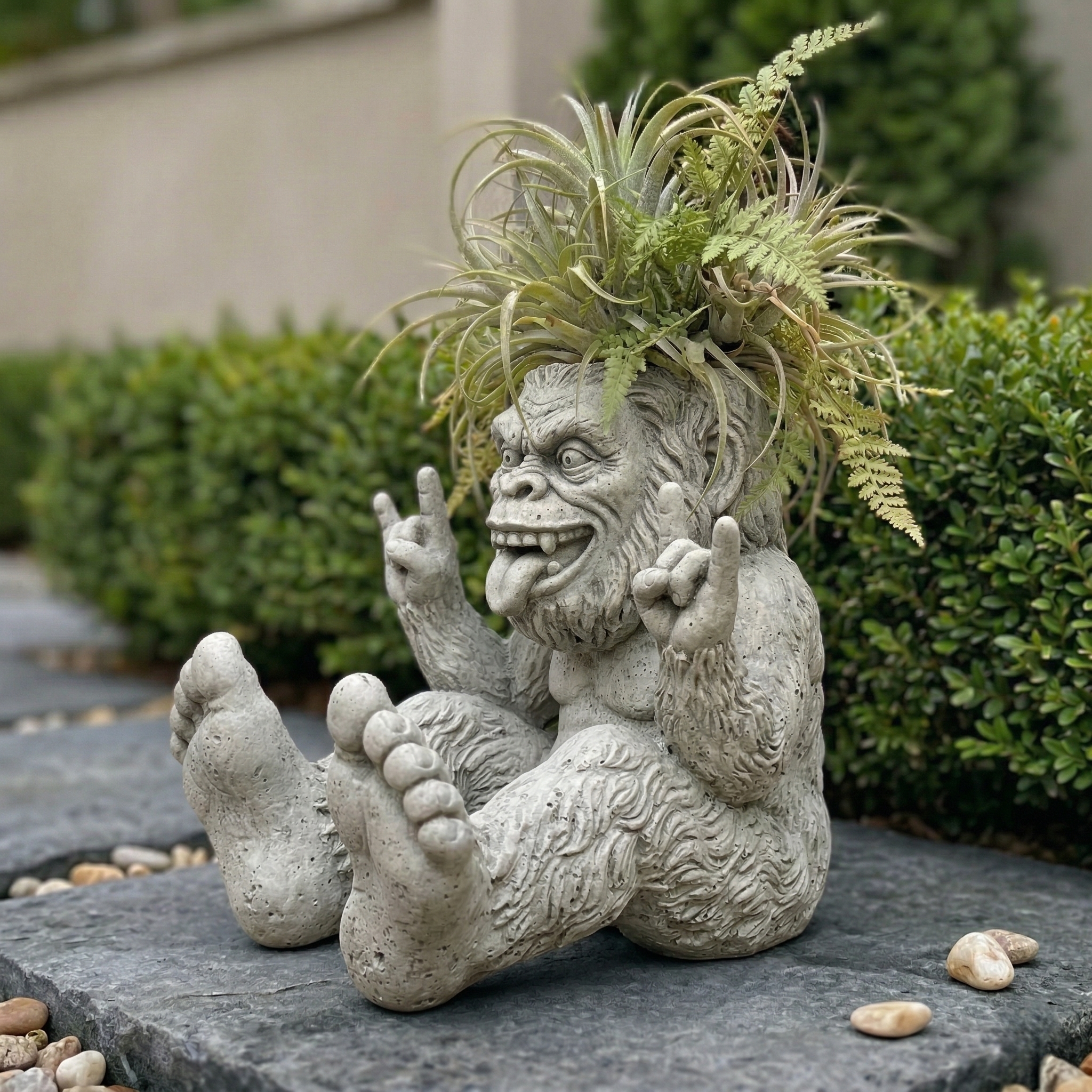🔥LAST DAY 50% OFF - 🦶 Bigfoot Rock On: Rebel Garden Planter – Wild & Free 🌿