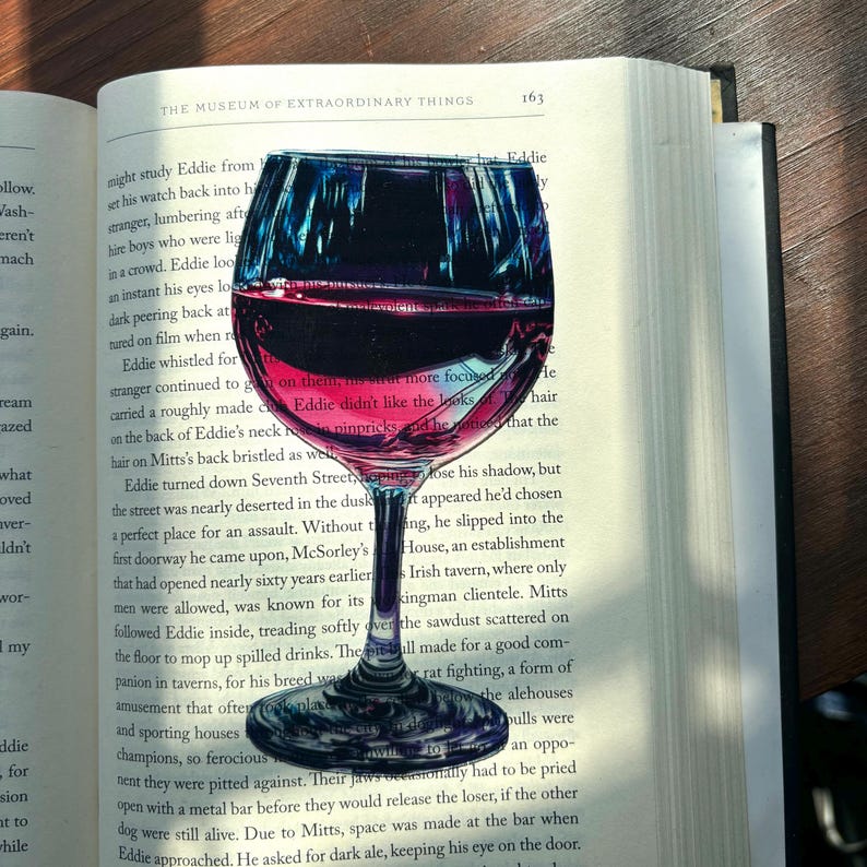 The Wine Glass Bookmark | Where Stories Are Savored