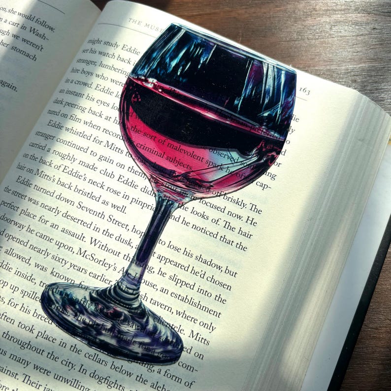 The Wine Glass Bookmark | Where Stories Are Savored